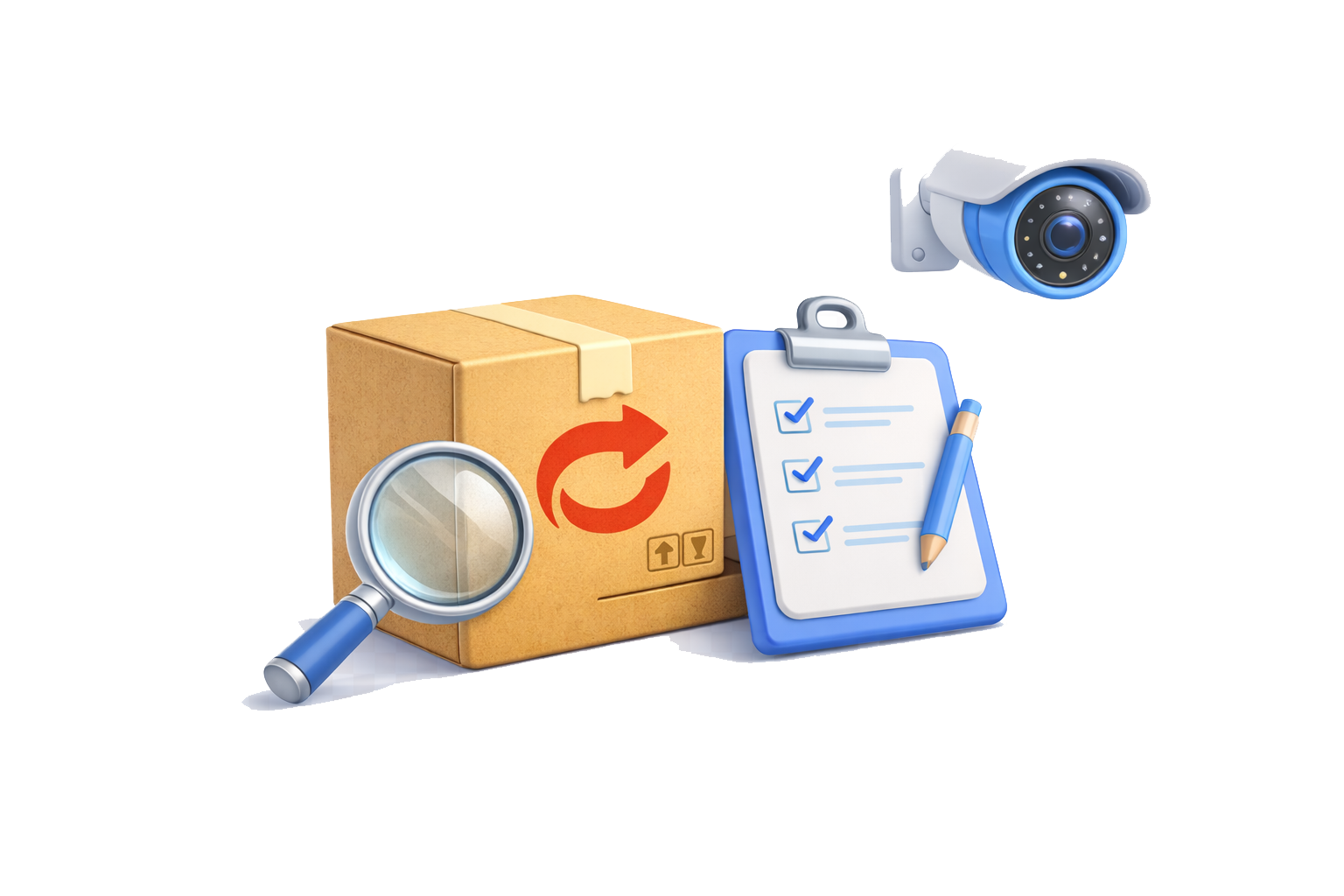 반품 촬영 일러스트